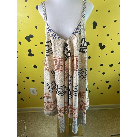 BELMA Boho Afrocentric Cotton Dress One Size NWOT Festival Artwear Style - Picture 12 of 13
